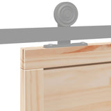 Porta per Granaio 80x208 cm in Legno Massello di Pino