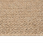 Tappeto ZIZUR Beige 80x200 cm Aspetto Iuta Interni ed Esterni