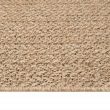 Tappeto ZIZUR Beige 80x200 cm Aspetto Iuta Interni ed Esterni