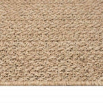 Tappeto ZIZUR Beige 80x250 cm Aspetto Iuta Interni ed Esterni
