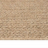 Tappeto ZIZUR Beige 80x250 cm Aspetto Iuta Interni ed Esterni