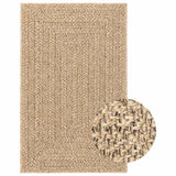 Tappeto ZIZUR Beige 160x230 cm Aspetto Iuta Interni ed Esterni