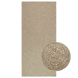 Tappeto ZIZUR Beige 100x200 cm Aspetto Iuta Interni ed Esterni