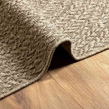 Tappeto ZIZUR Beige 100x200 cm Aspetto Iuta Interni ed Esterni