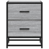 Comodini 2 pz Grigio Sonoma 40x31x50 cm in Truciolato