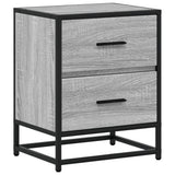 Comodini 2 pz Grigio Sonoma 40x31x50 cm in Truciolato
