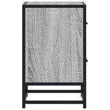 Comodini 2 pz Grigio Sonoma 40x31x50 cm in Truciolato