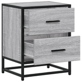Comodini 2 pz Grigio Sonoma 40x31x50 cm in Truciolato