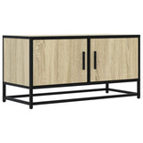 Mobile TV Rovere Sonoma 80x34,5x40 cm Legno truciolato Metallo