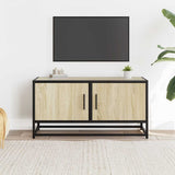 Mobile TV Rovere Sonoma 80x34,5x40 cm Legno truciolato Metallo
