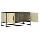 Mobile TV Rovere Sonoma 80x34,5x40 cm Legno truciolato Metallo