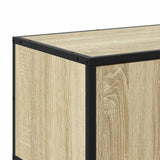 Mobile TV Rovere Sonoma 80x34,5x40 cm Legno truciolato Metallo