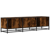 Mobile TV Rovere Fumo 150x35x41 cm in Truciolato e Metallo
