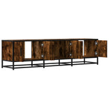 Mobile TV Rovere Fumo 150x35x41 cm in Truciolato e Metallo