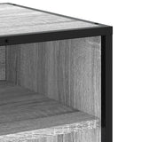 Mobile TV Grigio Sonoma 91x40x46 cm Legno truciolato e Metallo