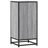 Credenza Grigio Sonoma 35,5x35x76 cm in Truciolato e Metallo