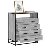 Cassettiera Grigio Sonoma 70x41x83,5 cm in Legno truciolato