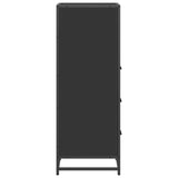 Armadietto da Bagno Nero 35x37,5x100 cm in Legno truciolato