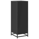 Armadietto da Bagno Nero 35x37,5x100 cm in Legno truciolato