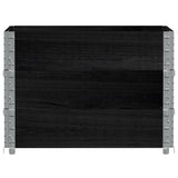 Paretali per Pallet 3 pz Neri 80x60cm in Legno Massello di Pino