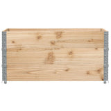 Paretali per Pallet 3 pz 120x80 cm in Legno Massello di Pino