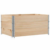 Paretali per Pallet 3 pz 120x80 cm in Legno Massello di Pino