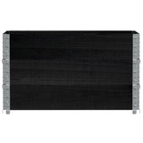 Paretali per Pallet 3 pz Neri 100x50cm Legno Massello di Pino