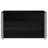 Paretali per Pallet 3 pz Neri 100x100cm Legno Massello di Pino
