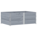 Paretali per Pallet 3pz Grigi 150x100cm Legno Massello di Pino