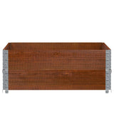 Fioriera da Giardino Marrone 100x100 cm Legno Massello di Pino