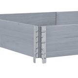 Fioriera da Giardino Grigia 150x100 cm Legno Massello di Pino
