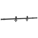 Kit di Binari per Porte Scorrevoli 152,5 cm Acciaio Nero