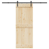 Kit di Binari per Porte Scorrevoli 213,5 cm Acciaio Nero
