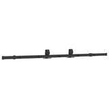 Kit di Binari per Porte Scorrevoli 183 cm Acciaio Nero