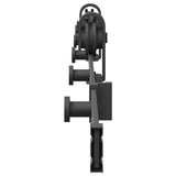 Kit di Binari per Porte Scorrevoli 200 cm Acciaio Nero