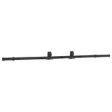 Kit di Binari per Porte Scorrevoli 213 cm Acciaio Nero