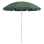 Ombrellone da Spiaggia Verde 161 x 193 cm Poliestere