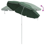 Ombrellone da Spiaggia Verde 161 x 193 cm Poliestere