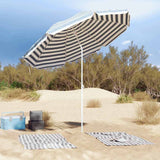 Ombrellone da Spiaggia Blu 263 x 263 x 272 cm