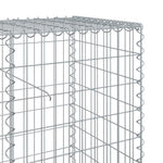 Cesto Gabbione con Copertura 1000x50x100 cm in Ferro Zincato