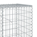 Cesto Gabbione con Copertura 1200x50x100 cm in Ferro Zincato