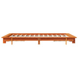 Letto senza Materasso Marrone Cera 140x190 cm in Legno di Pino