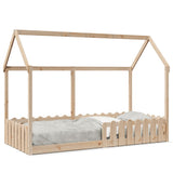Giroletto Casetta per Bambini 90x200 cm Legno Massello di Pino