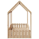 Giroletto Casetta per Bambini 90x200 cm Legno Massello di Pino