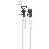Kit di Binari per Porte Scorrevoli 427 cm Acciaio Nero