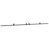 Kit di Binari per Porte Scorrevoli 427 cm Acciaio Nero