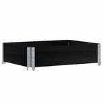 Paretale per Pallet Nero 80x60 cm in Legno Massello di Pino