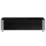 Paretale per Pallet Nero 80x60 cm in Legno Massello di Pino