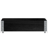 Paretale per Pallet Nero 80x60 cm in Legno Massello di Pino