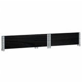 Paretale per Pallet Nero 80x60 cm in Legno Massello di Pino